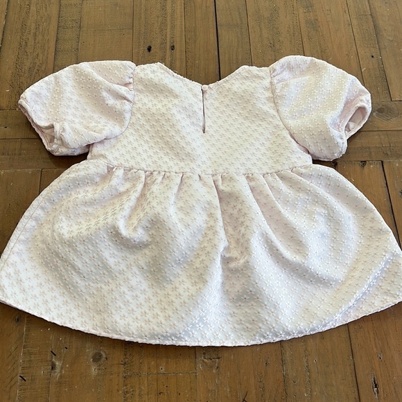 Zara pale pink floral metallic blouse - Picture 6 of 6